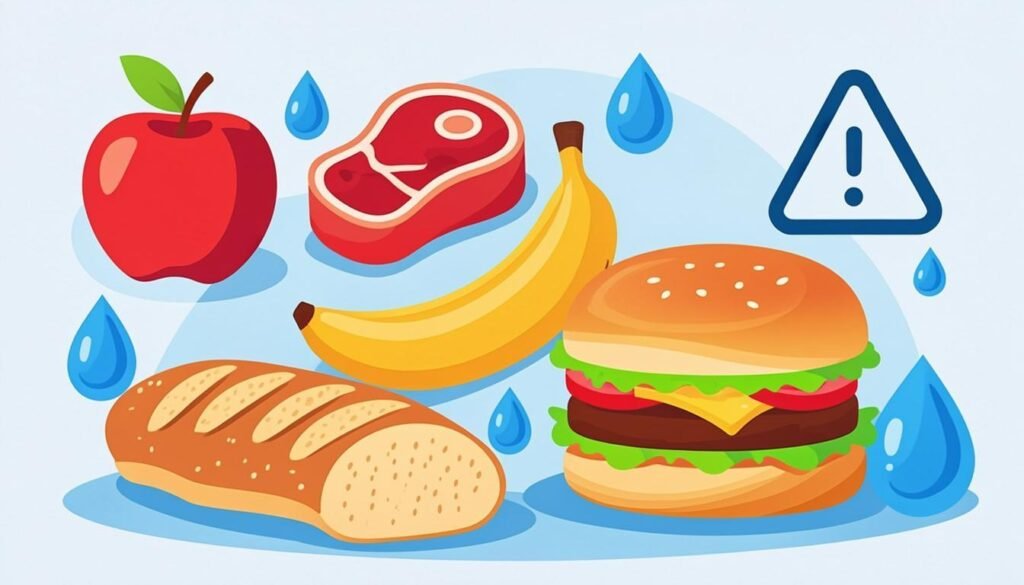 Alimenti comuni con calorie nascoste di zucchero e olio evidenziate