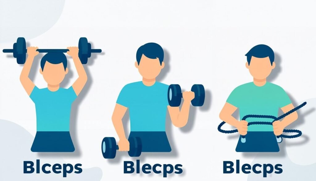 Varianti del curl per bicipiti: bilanciere, manubri e cavo a confronto